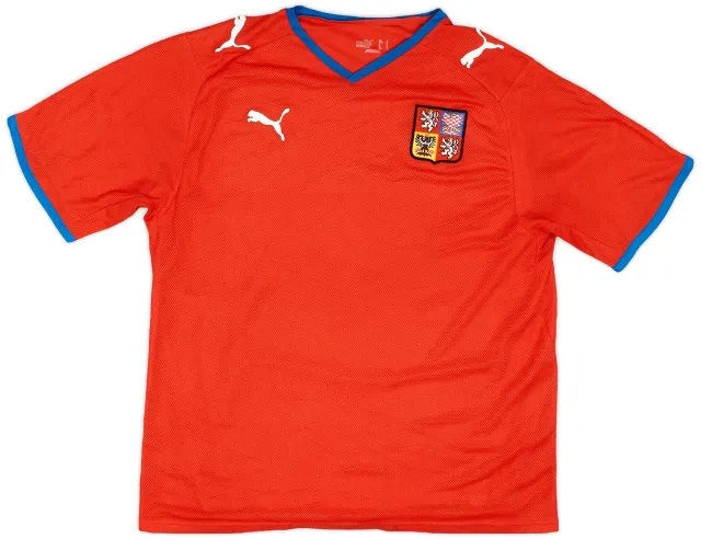 Puma 2008-09 Czech Republic Home Shirt - 9/10 - (L)