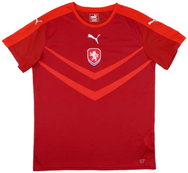 Puma 2016-18 Czech Republic Home Shirt - 8/10 - (L)