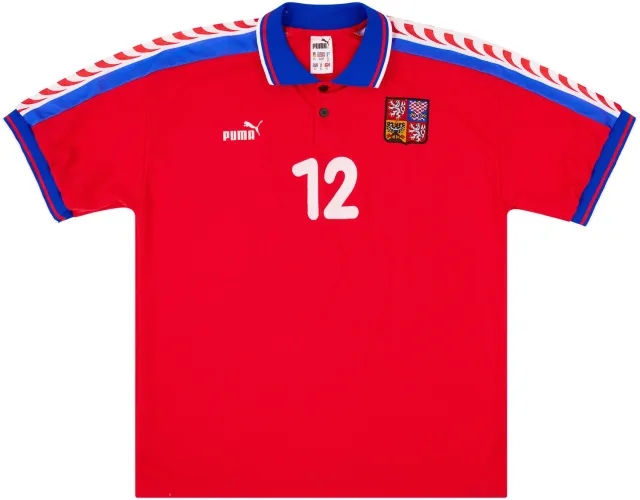 Puma 1998 Czech Republic Match Issue Home Shirt #12 (v Denmark)