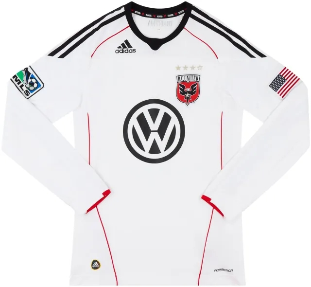 adidas 2011 DC United Player Issue Away L/S Shirt - 6/10 - (S)