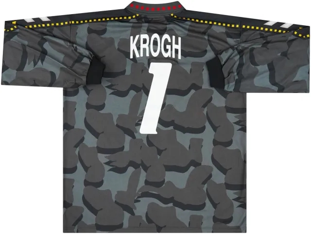 Hummel 1996-98 Denmark Match Issue GK Shirt Krogh #1
