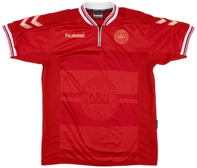 Hummel 2000-02 Denmark Home Shirt Rasmussen - 7/10 - (L)