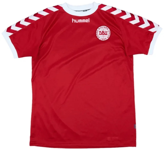Hummel 2002-03 Denmark Home Shirt - 9/10 - (M/L)
