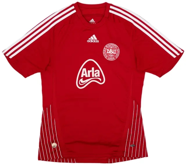 adidas Denmark Mens SS Home Shirt 2008