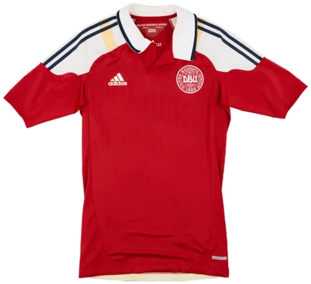 adidas 2012-13 Denmark Player Issue Home Shirt - 9/10 - (L)