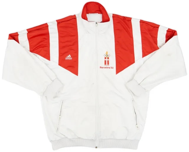 1992 Denmark adidas Olympic Track Jacket - 6/10 - (M)
