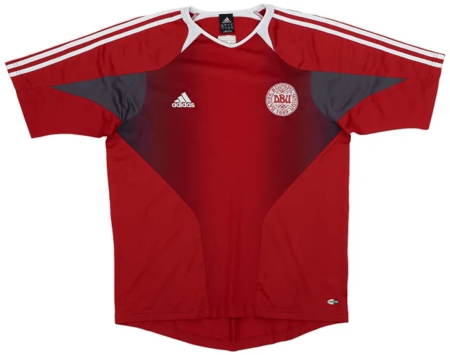 adidas Denmark Mens SS Home Shirt 2004