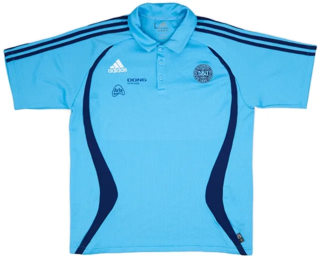 adidas 2006-08 Denmark Polo Shirt - 8/10 - (L/XL)