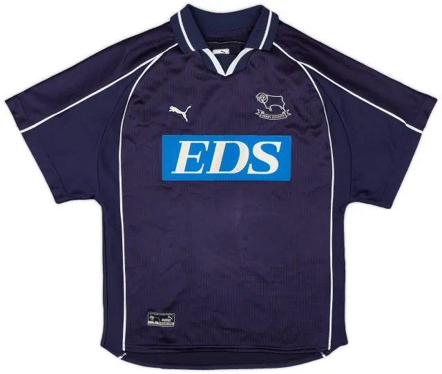 Puma 2000-01 Derby County Away Shirt - 3/10 - (M.Boys)