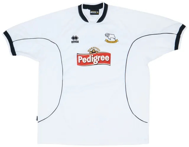 Errea 2003-05 Derby County Home Shirt - 9/10 - (3XL)