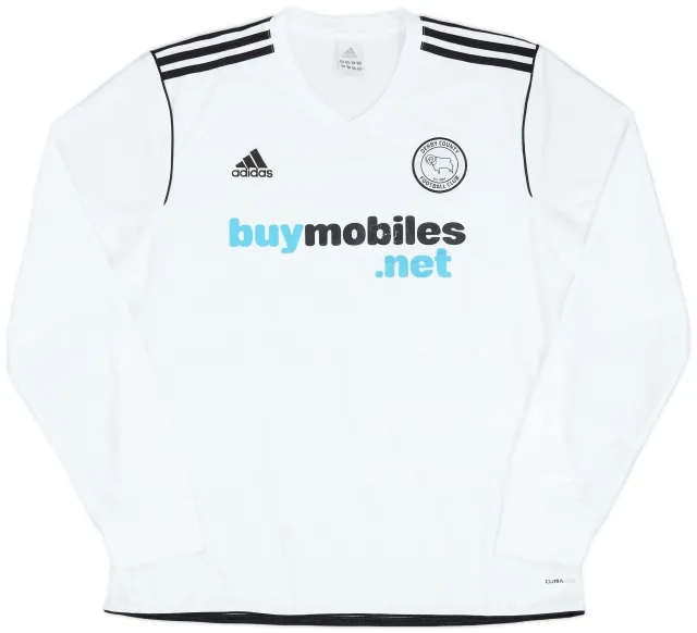adidas 2010-11 Derby County Home L/S Shirt - 7/10 - (XL)