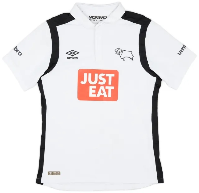 Umbro 2016-17 Derby County Home Shirt - 8/10 - (S)