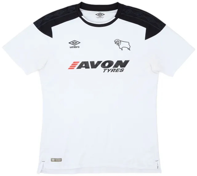 Umbro 2017-18 Derby County Home Shirt - 9/10 - (L)