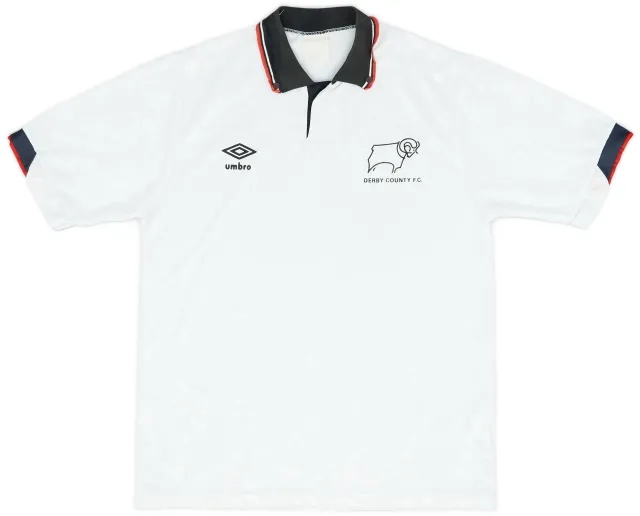 Umbro 1989-91 Derby County Home Shirt - 8/10 - (L)