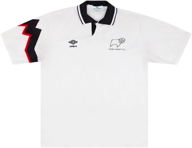 Umbro 1991-93 Derby County Home Shirt - 6/10 - (XL)