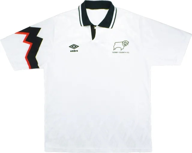 Umbro 1991-93 Derby County Home Shirt - 8/10 - (M)