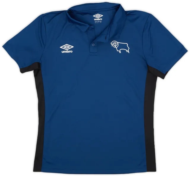 2018-19 Derby County Umbro Polo Shirt - 9/10 - (M)