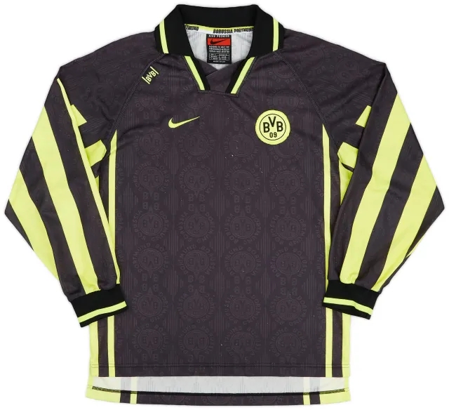 Nike 1996-97 Borussia Dortmund Player Issue Away L/S Shirt - 5/10 - (S)