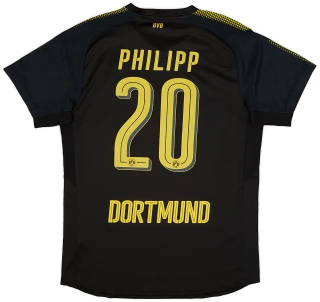 Puma 2017-18 Borussia Dortmund Away Shirt Philipp #20 - 6/10 - (L)