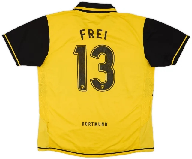 Nike 2007-08 Borussia Dortmund Home Shirt Frei #13 - 5/10 - (XXL)