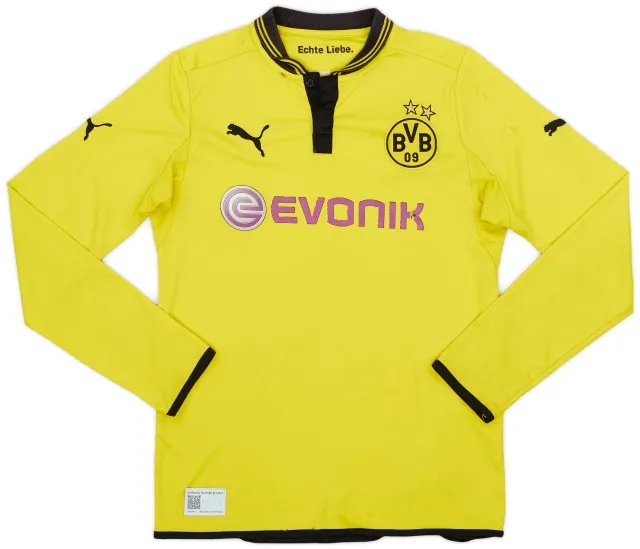 Puma 2012-13 Borussia Dortmund Home L/S Shirt - 7/10 - (XL.Boys)