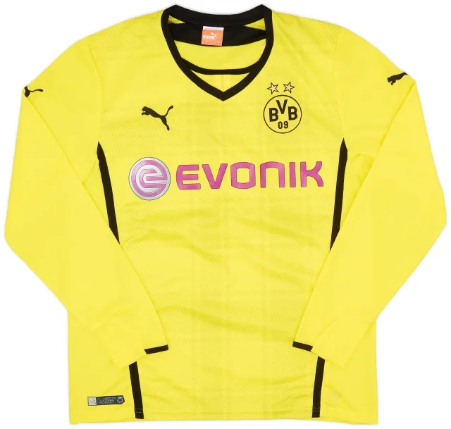 Puma 2013-14 Borussia Dortmund Home L/S Shirt - 7/10 - (L)
