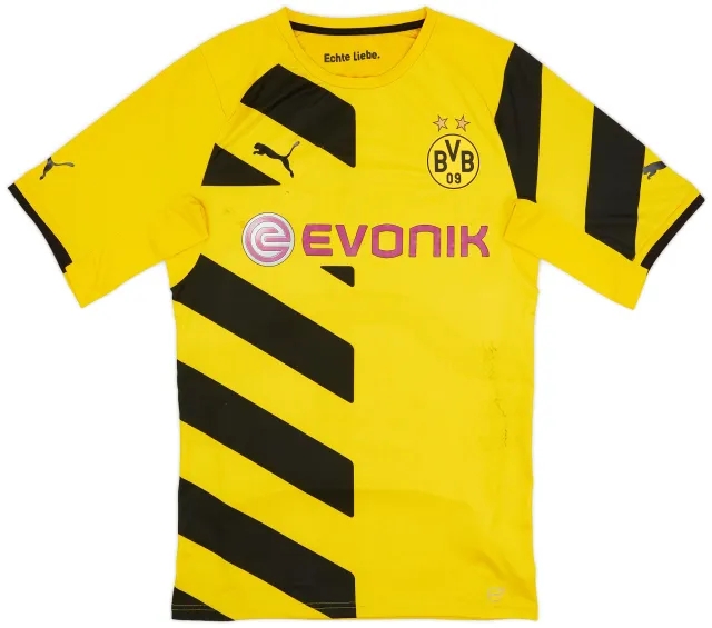 Puma 2014-15 Borussia Dortmund Authentic ACTV Fit Home Shirt - 6/10 - (XL)