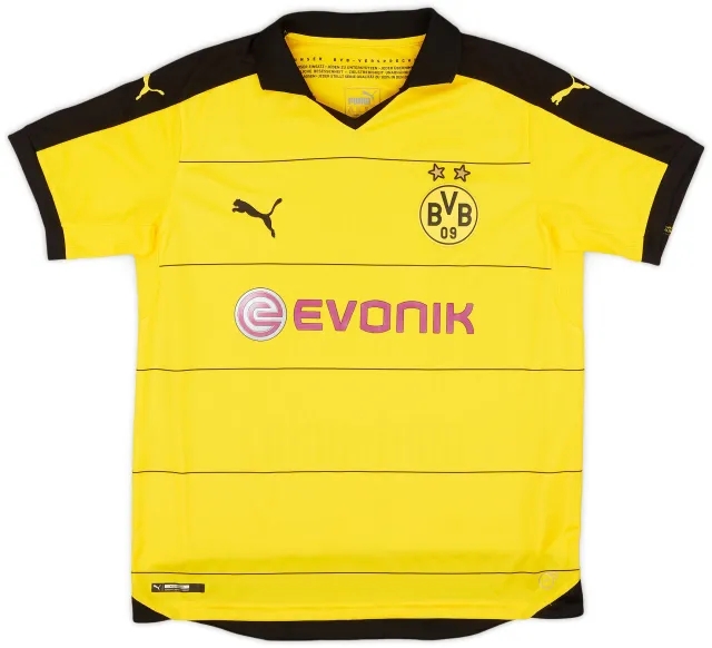 Puma 2015-16 Borussia Dortmund Home Shirt - 9/10 - (XL.Boys)