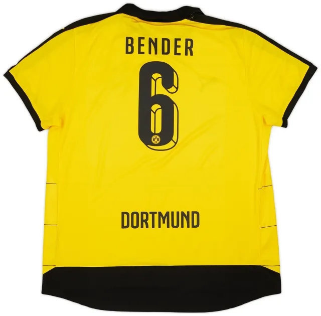 Puma 2015-16 Borussia Dortmund Home Shirt Bender #6 - 9/10 - (3XL)