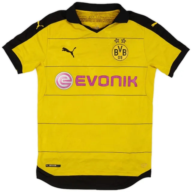 Puma 2015-16 Borussia Dortmund Home Shirt - 3/10 - (S)