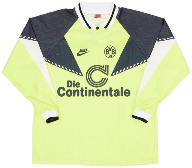 Nike 1990-91 Borussia Dortmund Home L/S Shirt - 7/10 - (XXL)
