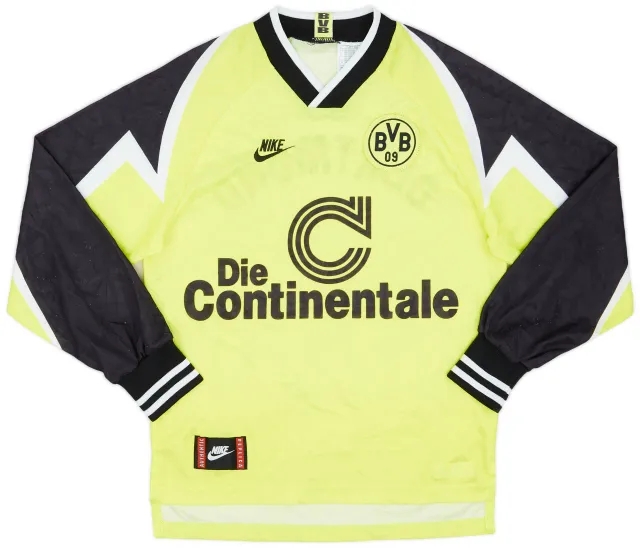 Nike 1995-96 Borussia Dortmund Home L/S Shirt - 9/10 - (XS)