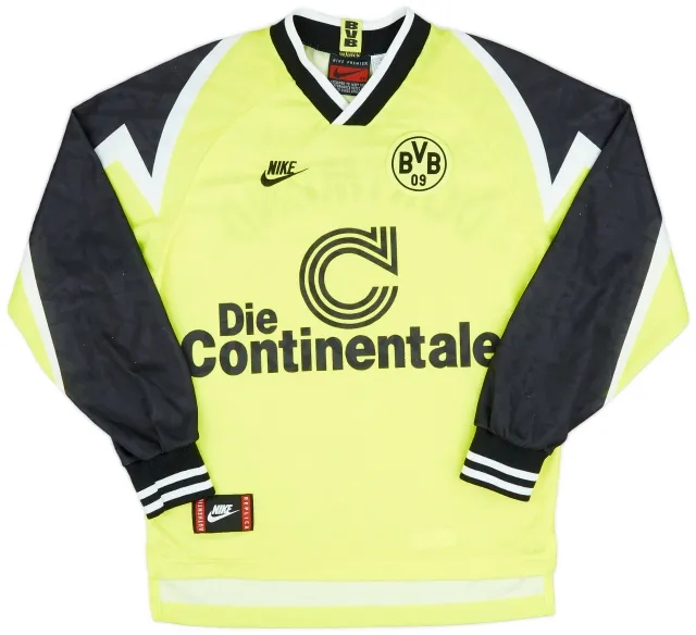 Nike 1995-96 Borussia Dortmund Home L/S Shirt - 9/10 - (XS)