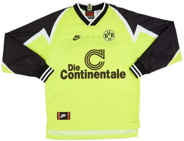 Nike 1995-96 Borussia Dortmund Home L/S Shirt - 9/10 - (M)