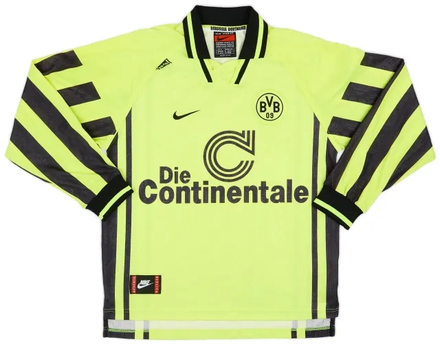 Nike 1996-97 Borussia Dortmund Home L/S Shirt - 8/10 - (XL.Boys)