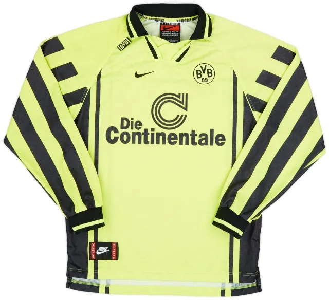 Nike 1996-97 Borussia Dortmund Home L/S Shirt - 8/10 - (XL.Boys)
