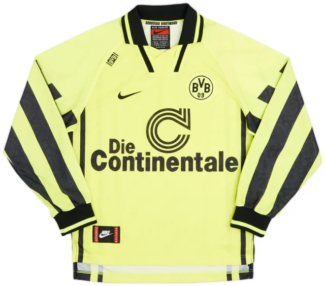 Nike 1996-97 Borussia Dortmund Home L/S Shirt - 9/10 - (XS)