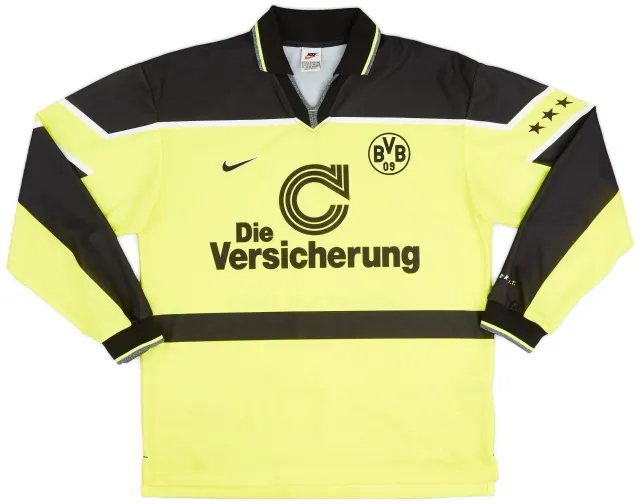 Nike 1997-98 Borussia Dortmund Player Issue Home L/S Shirt - 8/10 - (XL)