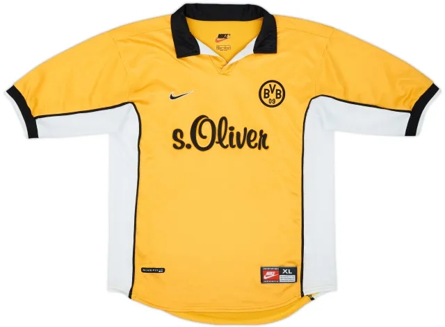 Nike Borussia Dortmund Mens SS Home Shirt 1998/00