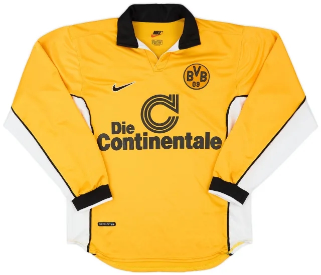 Nike 1998-00 Borussia Dortmund Player Issue Home L/S Shirt - 7/10 - (S)