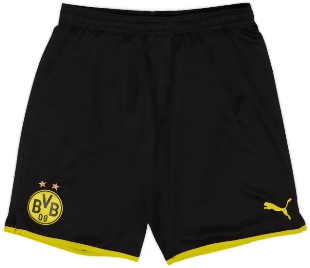 Puma 2016-17 Borussia Dortmund Home Shorts - 9/10 - (M)