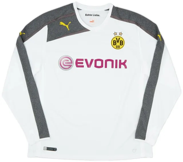 Puma 2013-15 Borussia Dortmund Third L/S Shirt - 8/10 - (XXL)