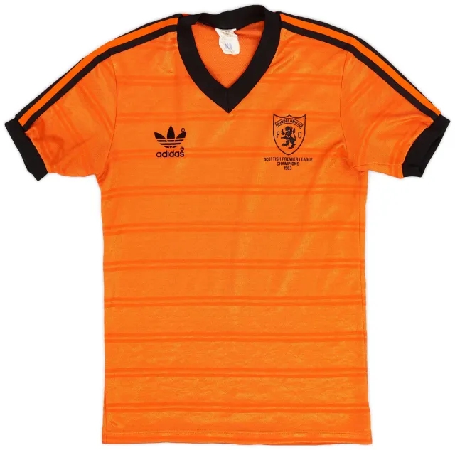 adidas 1983-84 Dundee United Home Shirt - 9/10 - (Y)