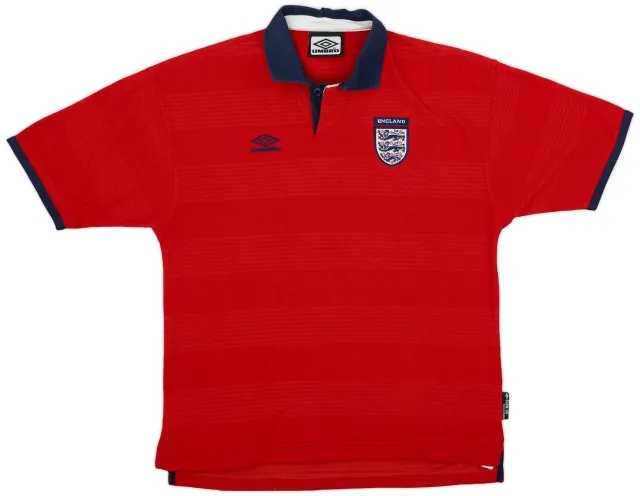 Umbro 1999-01 England Away Shirt - 9/10 - (XL.Boys)