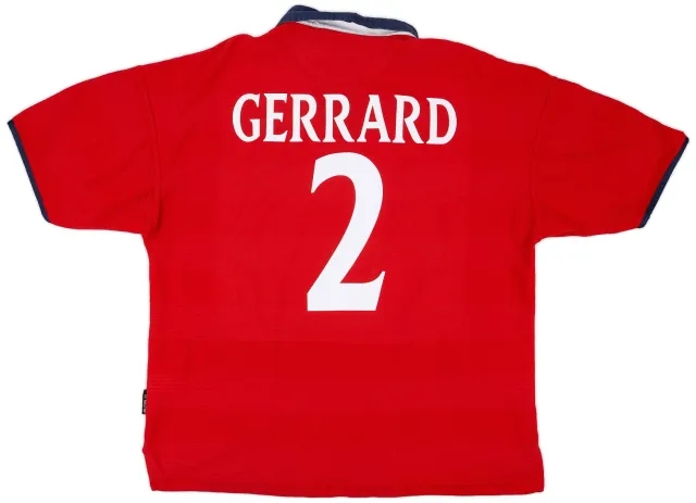 Umbro 1999-01 England Away Shirt Gerrard #2 - 7/10 - (XL)