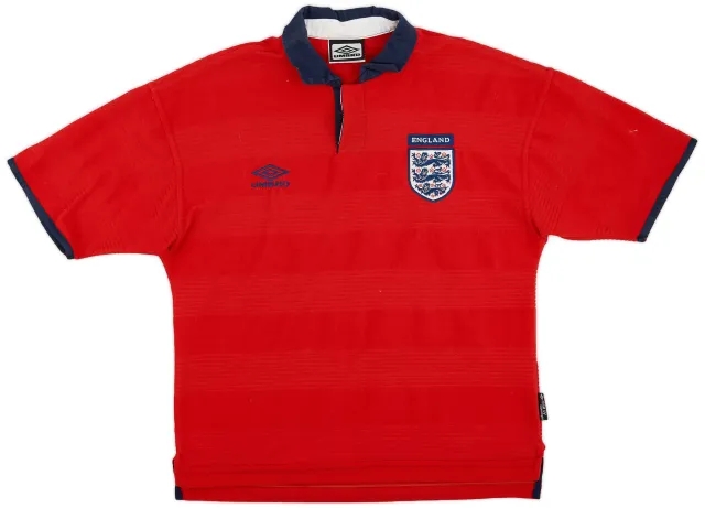 Umbro 1999-01 England Away Shirt - 8/10 - (Y)