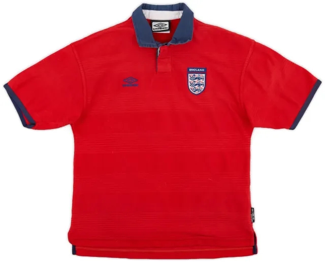Umbro 1999-01 England Away Shirt - 8/10 - (L.Boys)