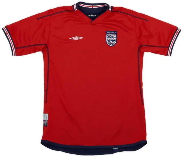 Umbro 2002-04 England Away Shirt - 9/10 - (XL.Boys)