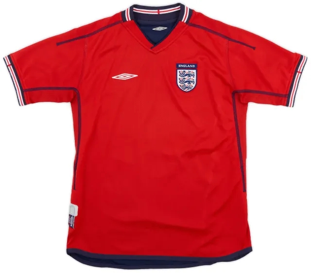 Umbro 2002-04 England Away Shirt - 8/10 - (M.Boys)