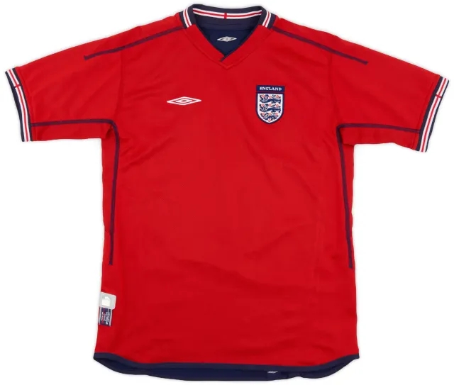 Umbro 2002-04 England Away Shirt - 8/10 - (L.Boys)